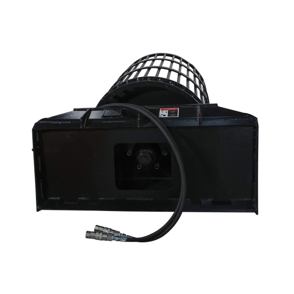 Heavy-Duty Rotary Rock Picker Skid Steer Attachment With 30-Inch Drum (SAK72651)
