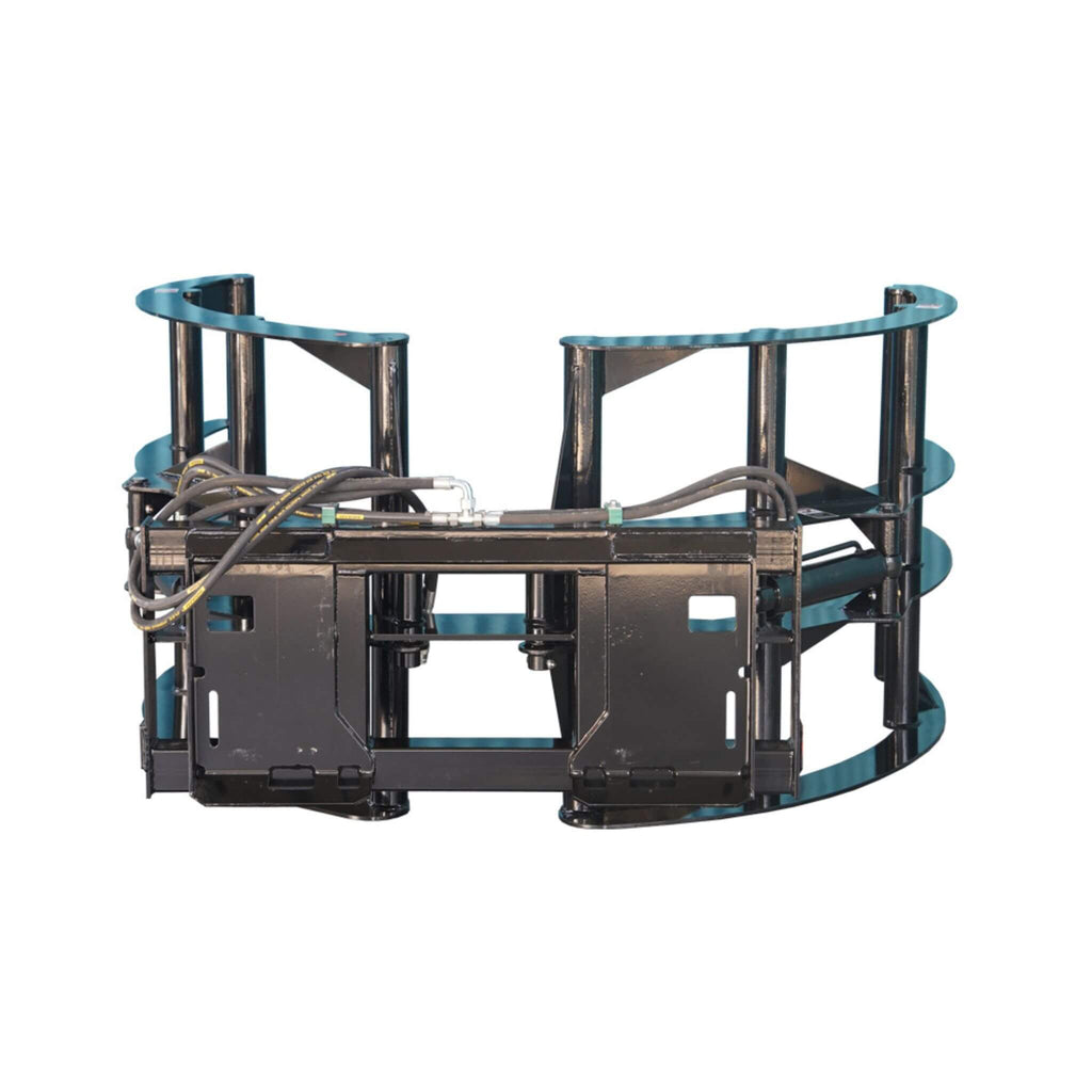 Heavy-Duty Round Hay Bale Grab Skid Steer Attachment (SAK45980)