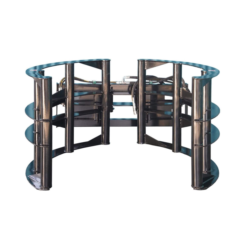 Heavy-Duty Round Hay Bale Grab Skid Steer Attachment (SAK45980)