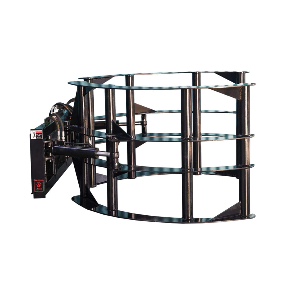 Heavy-Duty Round Hay Bale Grab Skid Steer Attachment (SAK45980)