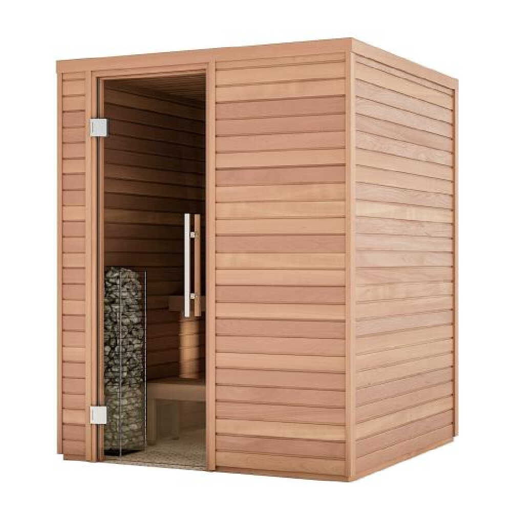 Huum Cliff Mini 4 3.5KW Electric Sauna Heater With Digital Controller & Sauna Stones (SAK58263)