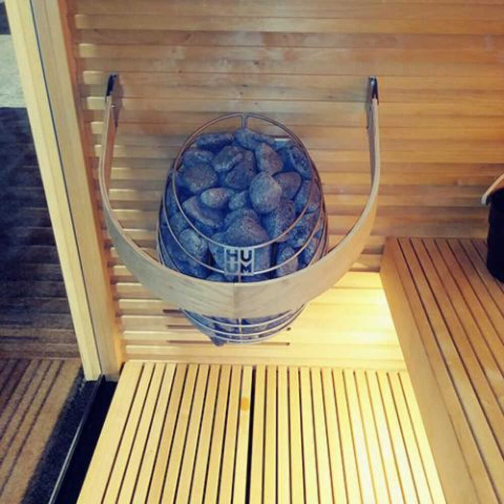 Huum Drop 240V SGS Listed Wall Mount Sauna Heater With UKU Digital Controller & Sauna Stones (SAK43120)