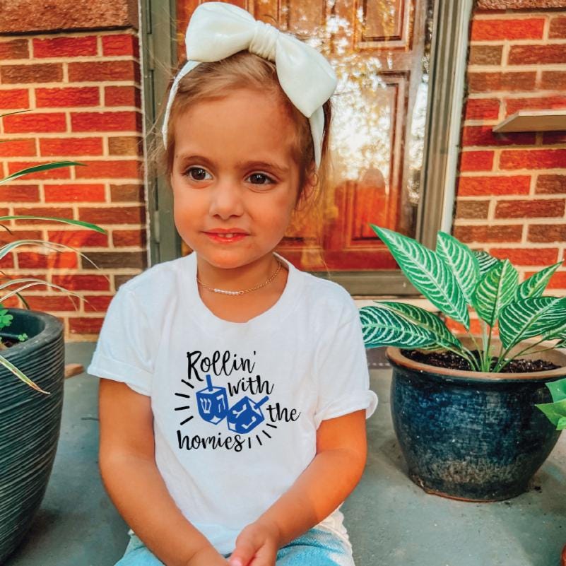 Rollin' with the Homies Chanukah Baby Bodysuit or Toddler Tee