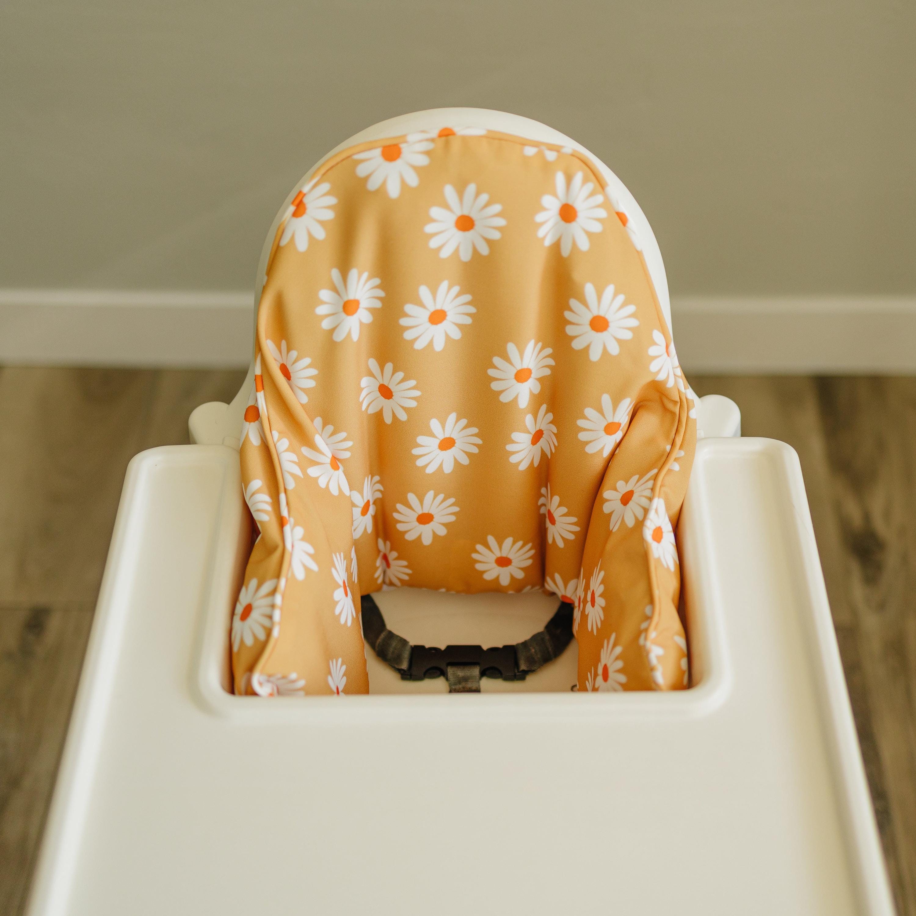 Daisy Floral Cushion Cover for IKEA Antilop Highchair: Wipeable, Highchair Accessories