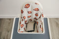 Football Print Highchair Cushion Cover for IKEA Antilop - Wipeable