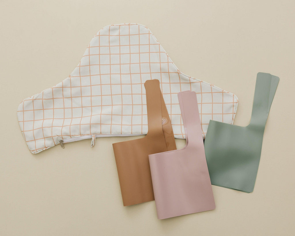Camel Windowpane Cushion Cover for IKEA Antilop Highchair