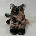 Plush Tortoiseshell Cat Shorthair- Handmade Life-Size Companion & Pet Memorial