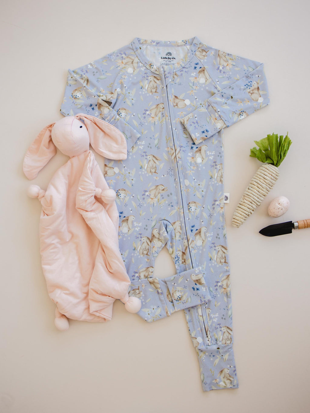 Bunny Blossoms Bamboo Zippy Romper