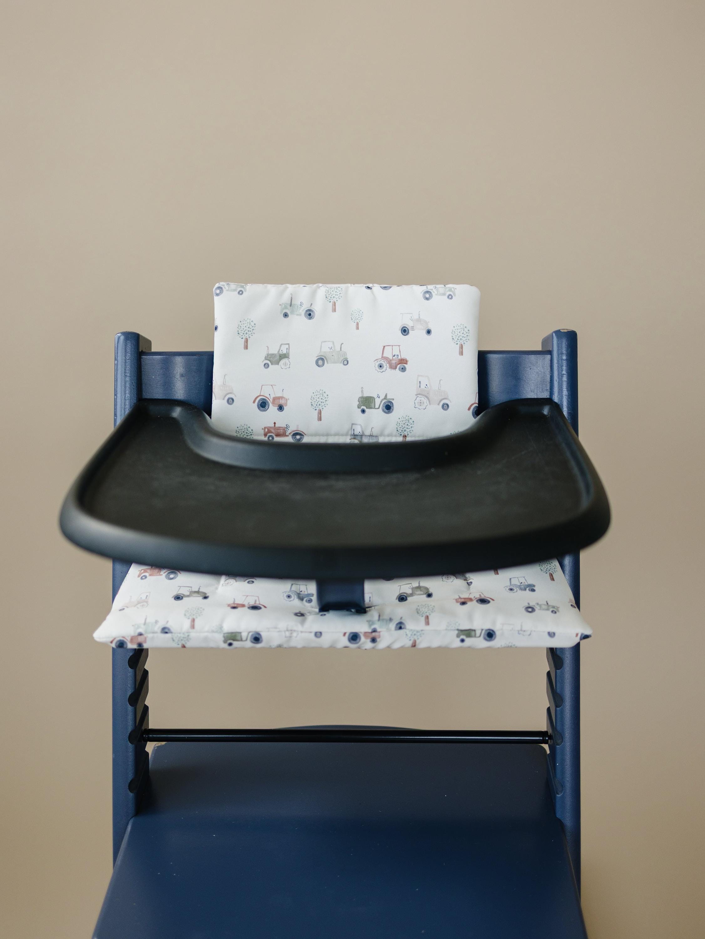 Tiny Tractors Cushion for the Stokke Tripp Trapp Highchair - Wipeable Cover - Baby Highchair Accessories