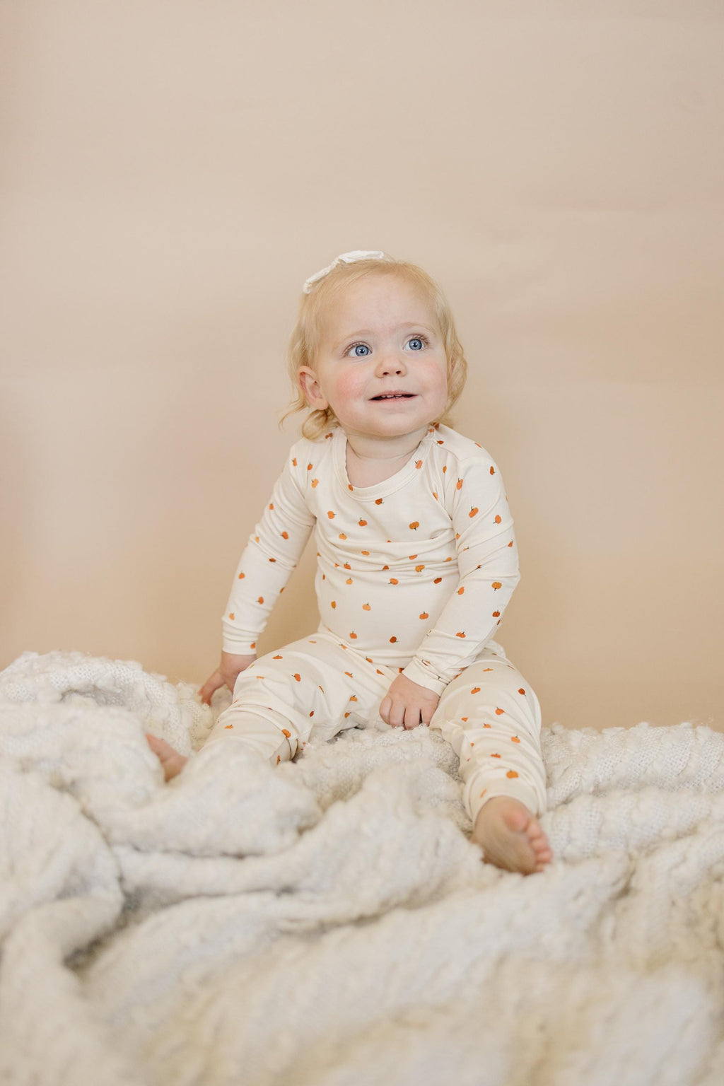Little Pumpkin 2pc Bamboo Pajamas - Toddler and Kids Fall PJs