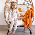 Pumpkin Posie Bamboo Pajamas: Fall Baby & Toddler PJs