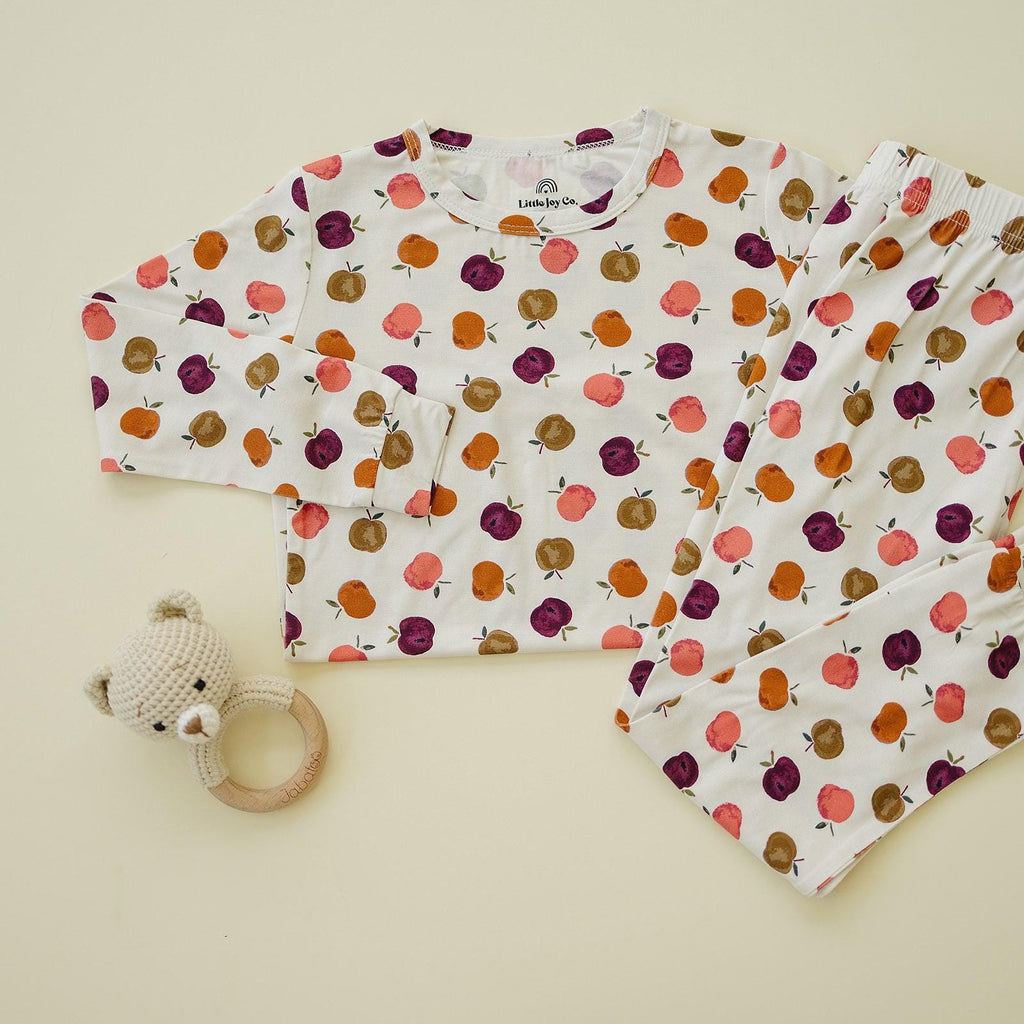 Apple of My Eye 2pc Bamboo Pajamas - Fall Girls PJs