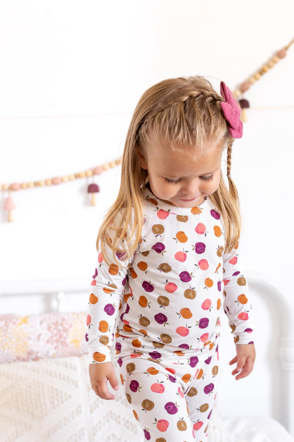 Apple of My Eye 2pc Bamboo Pajamas - Fall Girls PJs