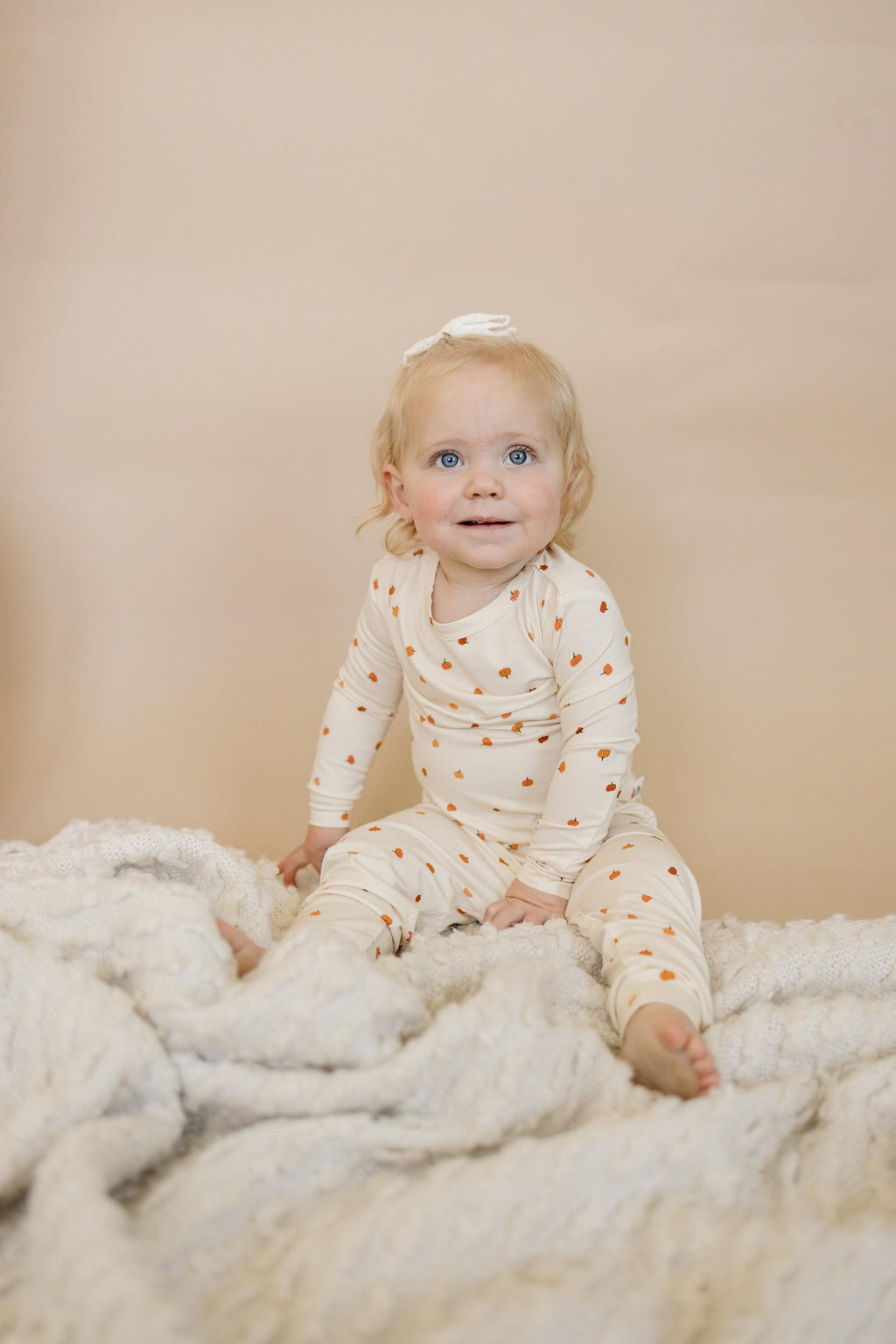 Little Pumpkin 2pc Bamboo Pajamas - Toddler and Kids Fall PJs