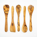 Olive Wood Kitchen Servers Set -5 pcs