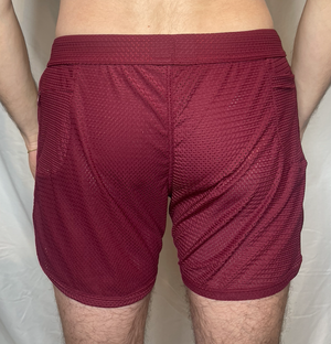 CTS SWIM TO GYM MESH SHORT - OXBLOOD