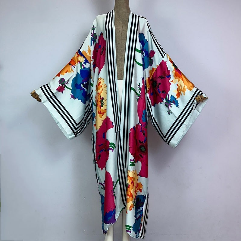 Floral Fusion Kimono