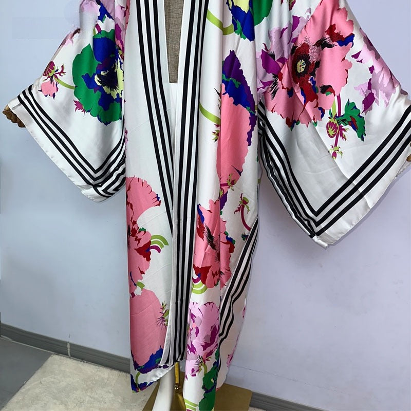 Floral Fusion Kimono