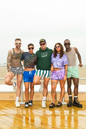 CTS STRIPED BIKER SHORT