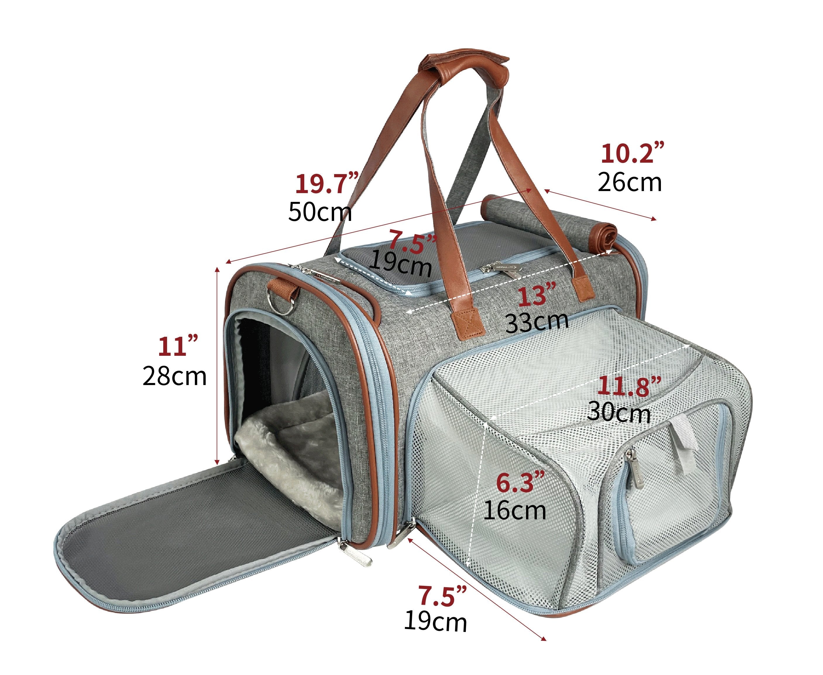Mr. Peanut's Gold Series Big Apple XL Expandable Pet Carrier V2.0