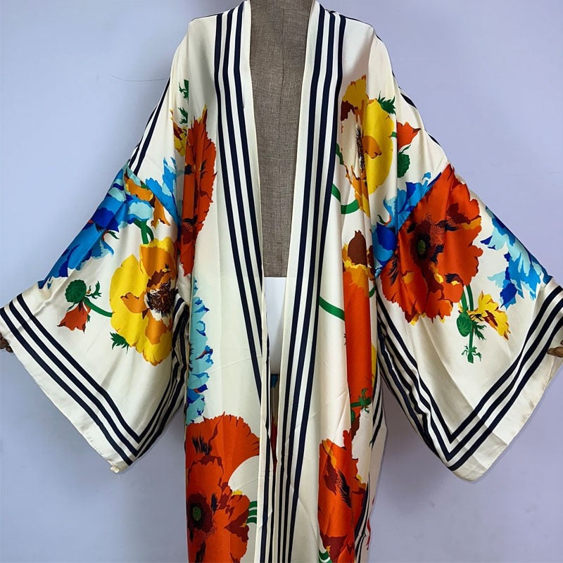 Floral Fusion Kimono