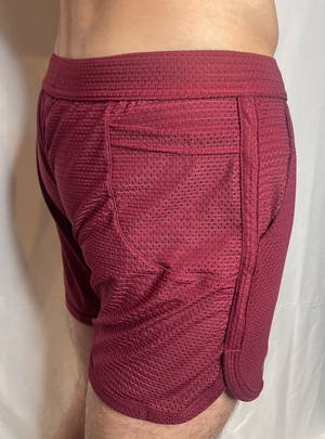 CTS SWIM TO GYM MESH SHORT - OXBLOOD