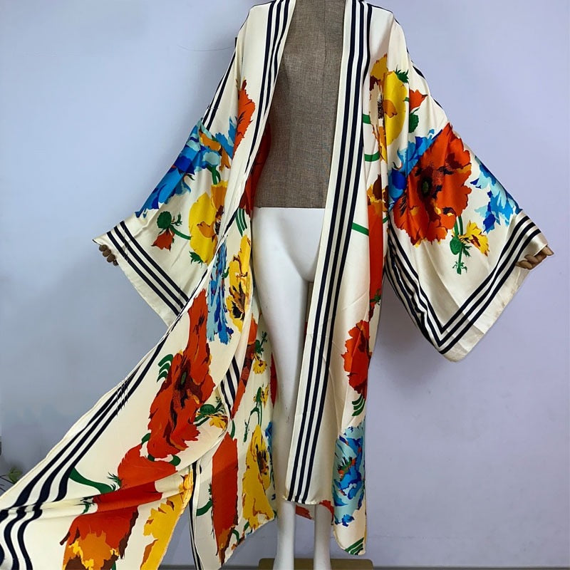 Floral Fusion Kimono