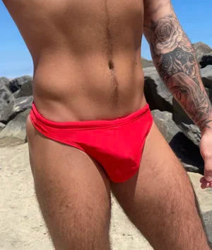 CTS RED CROWN THONG