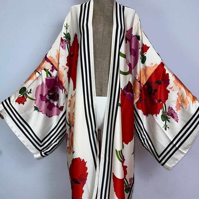 Floral Fusion Kimono