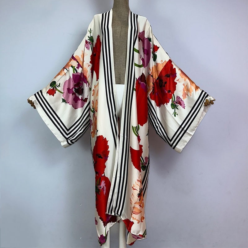 Floral Fusion Kimono