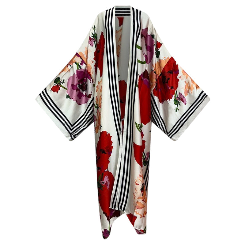 Floral Fusion Kimono