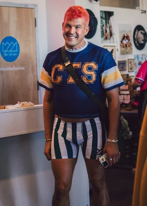 CTS STRIPED BIKER SHORT