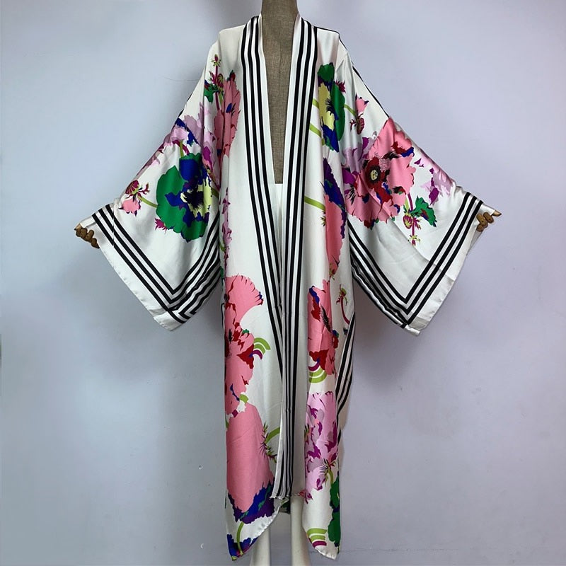 Floral Fusion Kimono