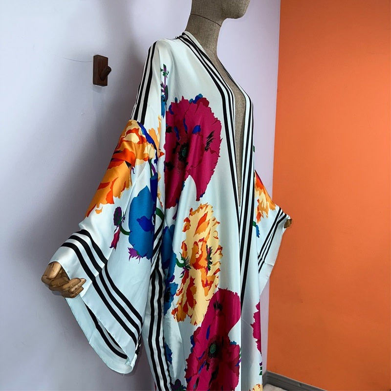 Floral Fusion Kimono