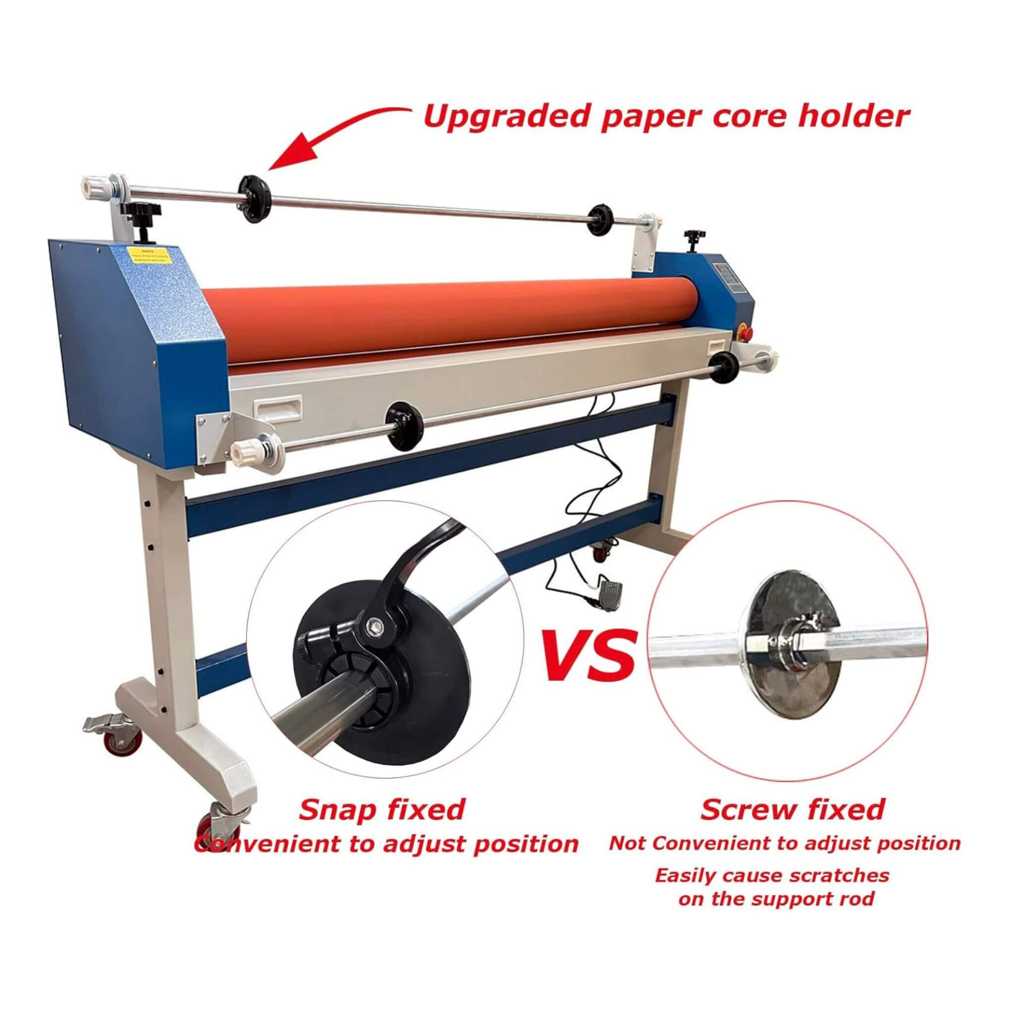 Heavy-Duty Industrial 110V Laminating Machine With Holder Rod (SAK68035)