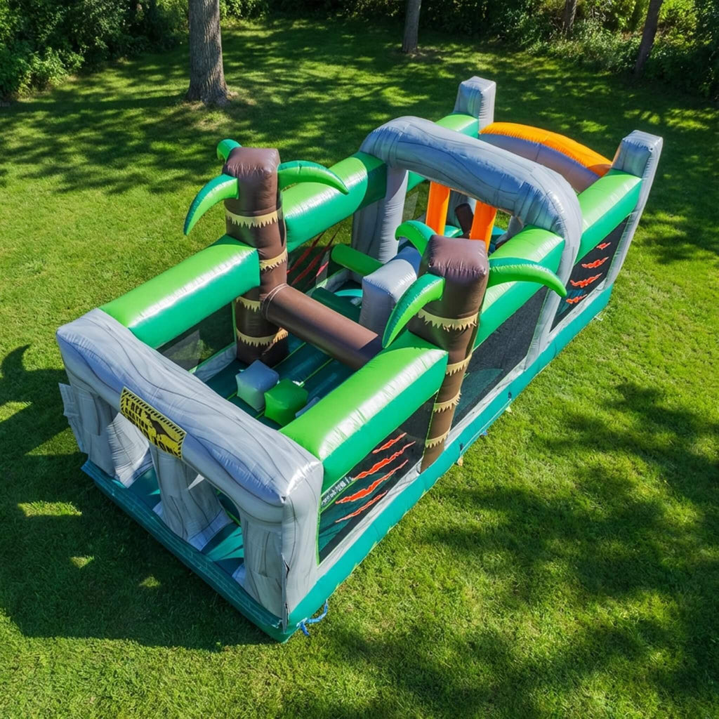 20FT Inflatable Dinosaur Obstacle Course With Blower (SAK90817)