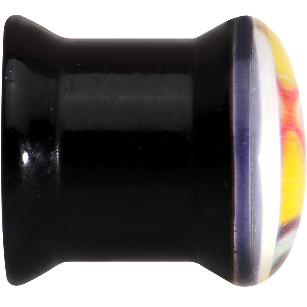 00G Licensed Heart Eyes emoji Acrylic Double Flare Plug Set