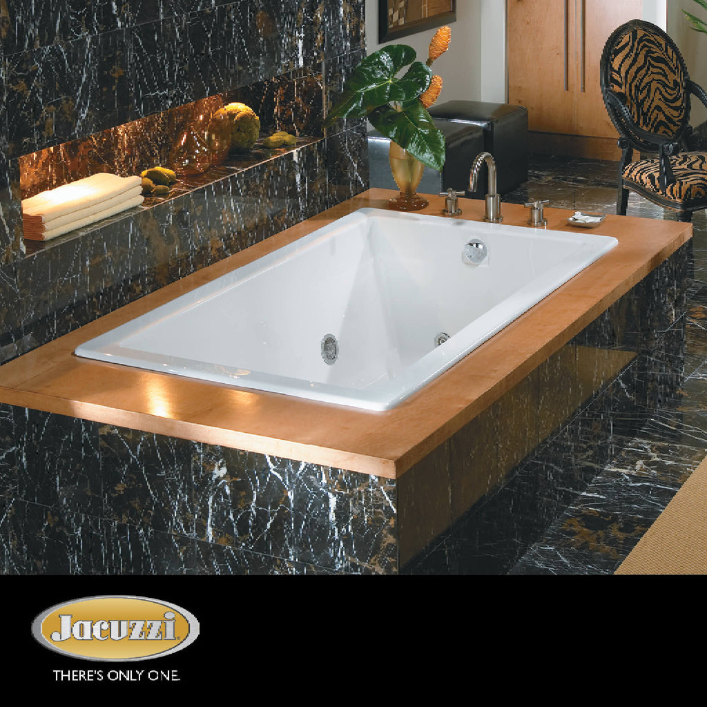 Jacuzzi Elara 72-Inch Drop-In Acrylic Air Tub [JELA7242ALR4CXW/Y] (SAK86271)