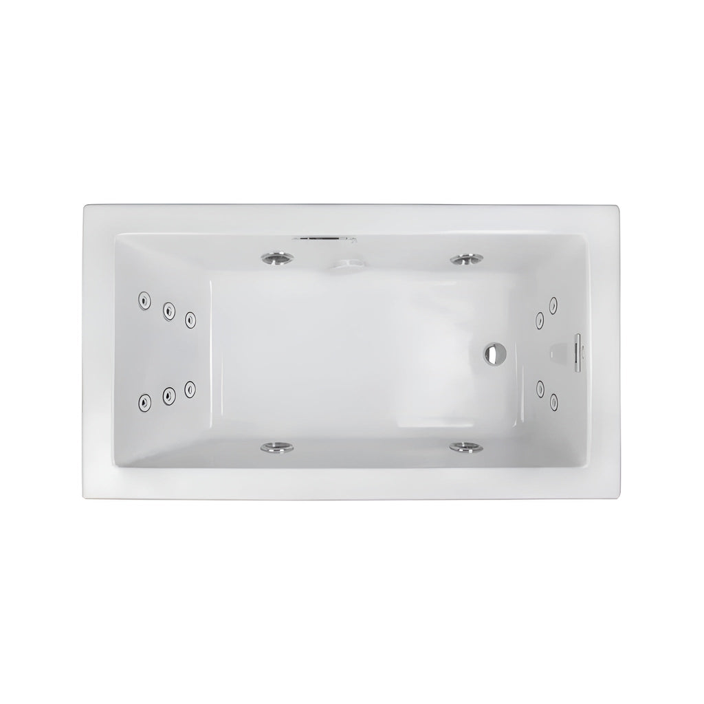 Jacuzzi Elara 72-Inch Drop-In Whirlpool Bathtub With 10 AccuPro Jet [JELA7242WRL2HX] (SAK32651)