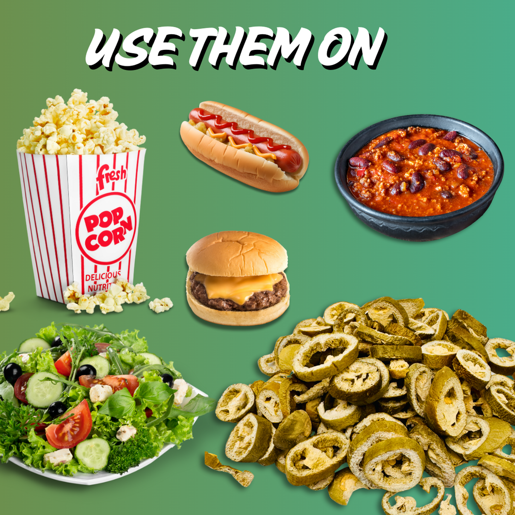 Freeze Dried Jalapeños – Ranch Flavored Slices Snack or Topping | Yum Yum Candy Shop