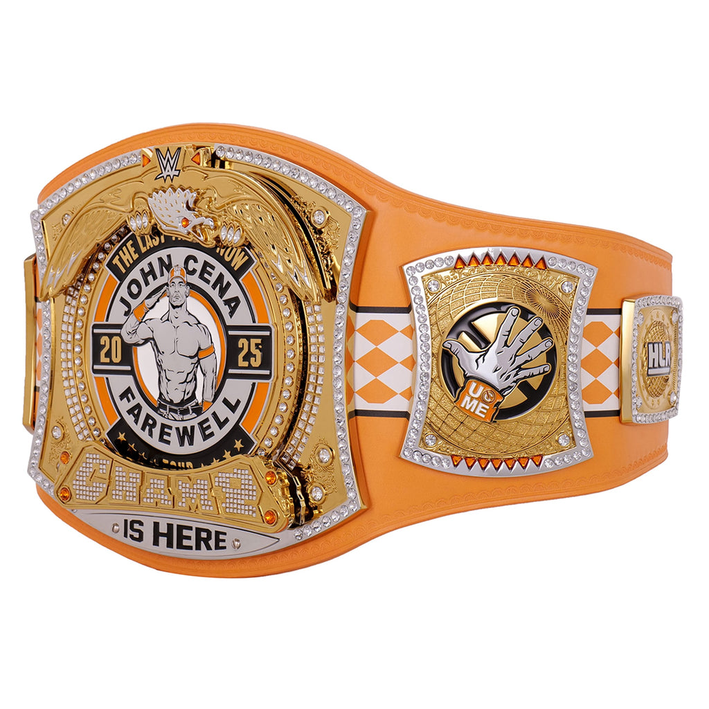 John Cena Farewell Tour 2025 Knoxville Spinner Championship Replica Title Belt