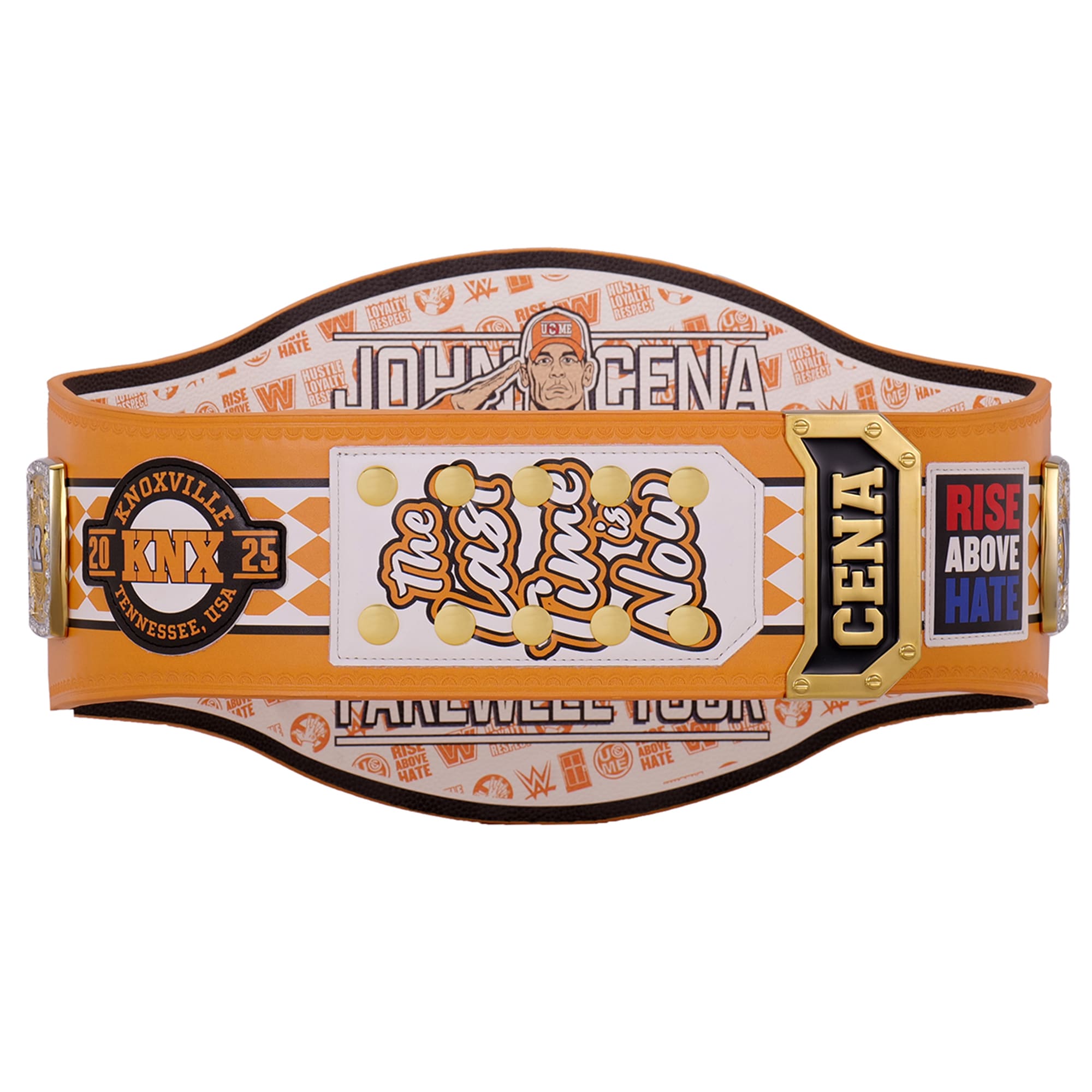 John Cena Farewell Tour 2025 Knoxville Spinner Championship Replica Title Belt