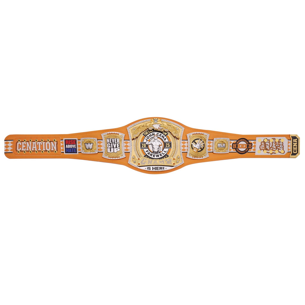 John Cena Farewell Tour 2025 Knoxville Spinner Championship Replica Title Belt