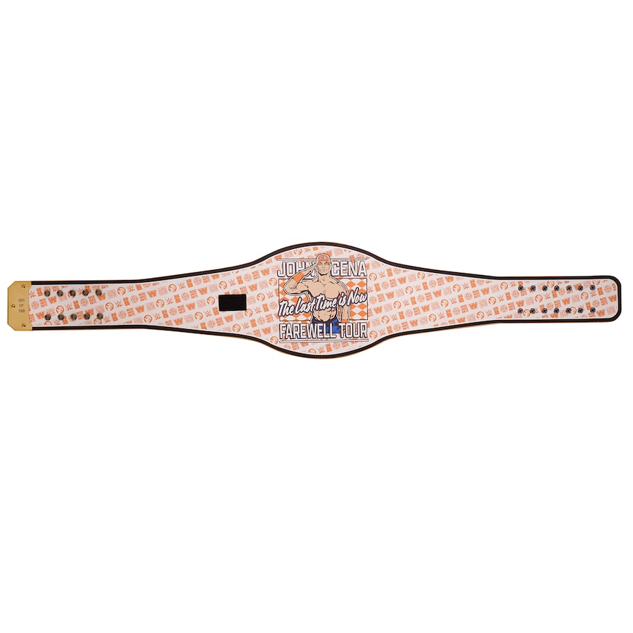 John Cena Farewell Tour 2025 Knoxville Spinner Championship Replica Title Belt