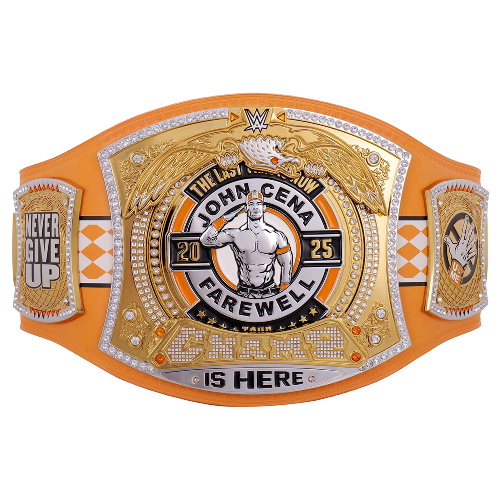 John Cena Farewell Tour 2025 Knoxville Spinner Championship Replica Title Belt