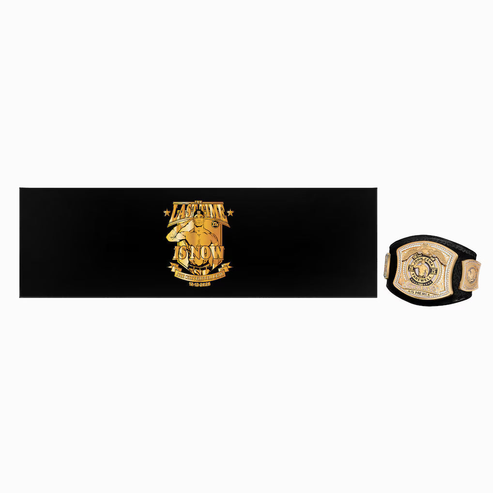 John Cena Limited-Edition Thank You Cena Mini Replica Spinner Championship Title Belt with Case