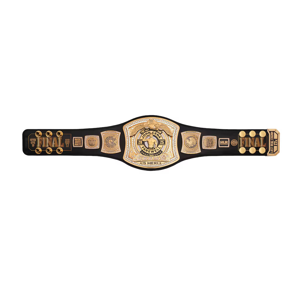 John Cena Limited-Edition Thank You Cena Mini Replica Spinner Championship Title Belt with Case