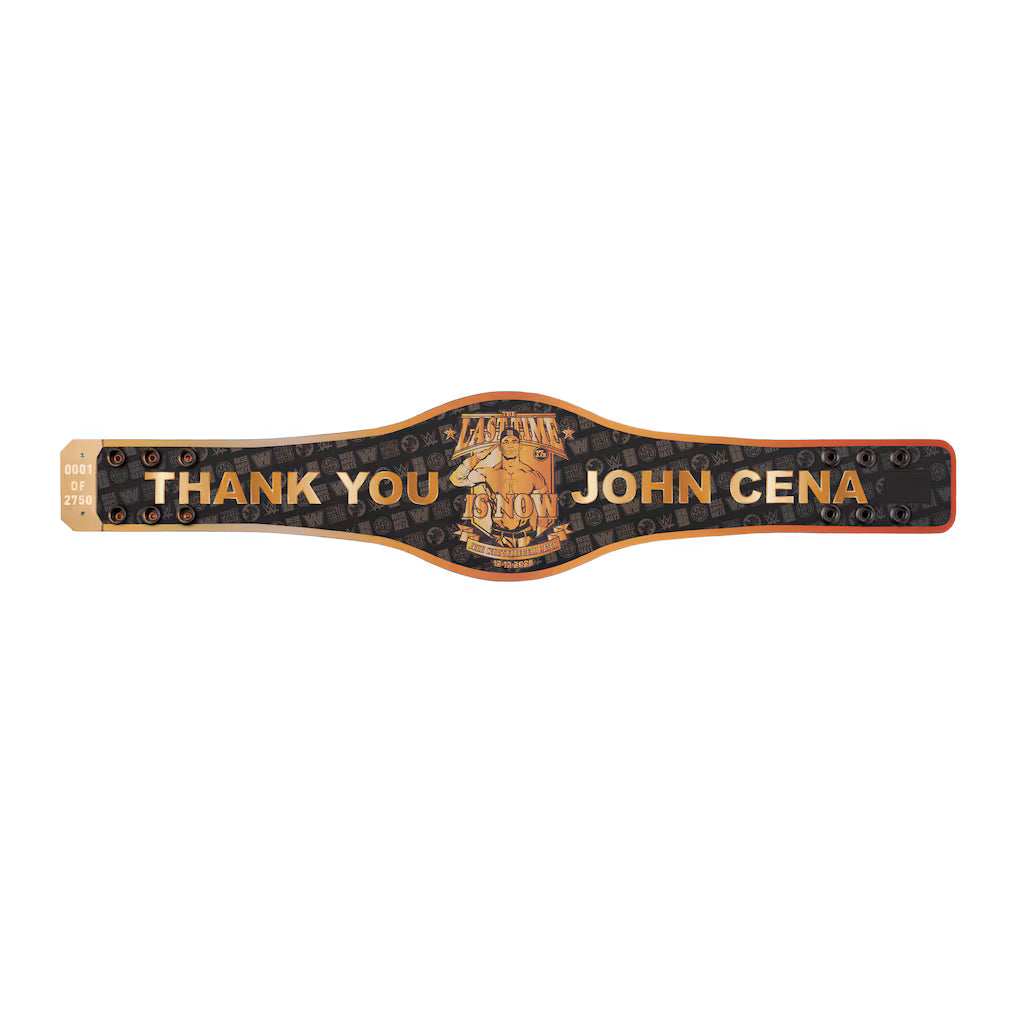 John Cena Limited-Edition Thank You Cena Mini Replica Spinner Championship Title Belt with Case