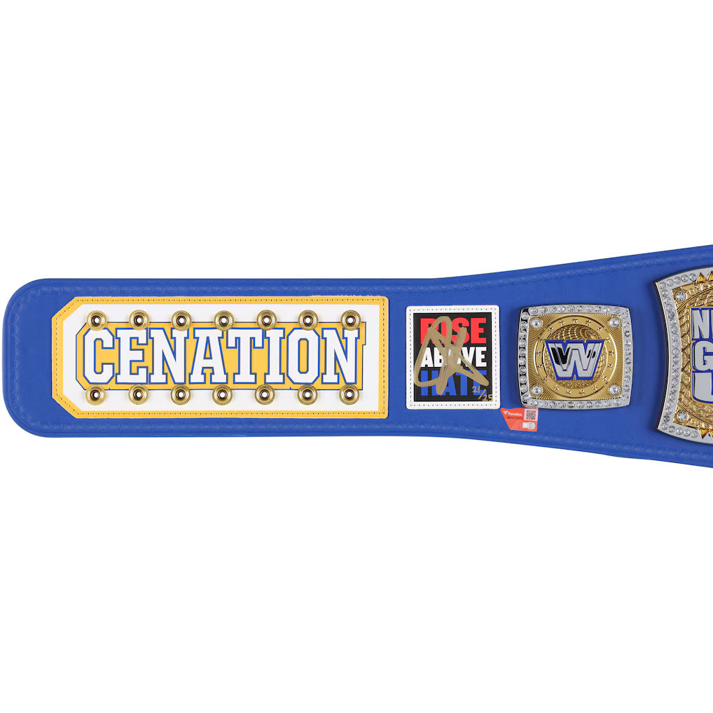 John Cena WWE Autographed Farewell Tour 2025 St. Louis Replica Title Belt - Limited Edition of 25