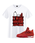 Jordan 4 Nigel Sylvester Snoopy - Original Jawns - White T-Shirt